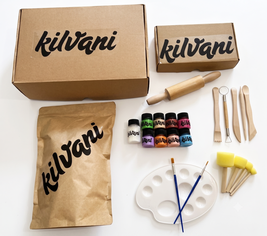 Kilvani Terra Seramik Yapım Kiti | Otantik & Toprak Tonları
